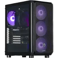 Actina 5901443414674, PC met AMD Ryzen 7 7700 processor, 32 GB DDR5-SDRAM geheugen, 2 TB SSD opslag en AMD Radeon RX9070XT grafische kaart, in een zwarte Midi Tower behuizing