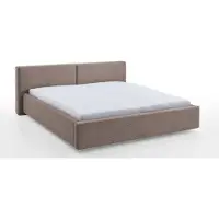 Meise Cube BK incl. gestoffeerd bed matras houten lattenbodem zwart hoofdbord glad