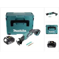 Makita Sabelzaag, DJR 183 T1J Accu Reciprozaag 18 V + 1x Accu 5,0 Ah + Makpac - zonder lader