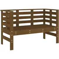 vidaXL Tuinbankje 111,5x53x71 cm massief grenenhout honingbruin