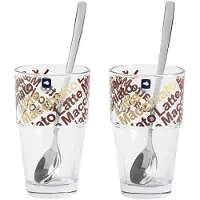 Leonardo Latte Macchiato Glas Solo Bruin 410 ml (Set van 2)