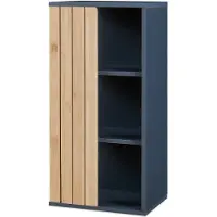 En.casa Badkamer wandkast Svanes 60x30x20 cm donkergrijs en naturel []