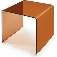 En.casa Bijzettafel Varlofrek gehard glas 50x50x50 cm bruin []