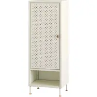 En.casa Schoenenkast Coleraine met open vak 115x43x35 cm cremewit []