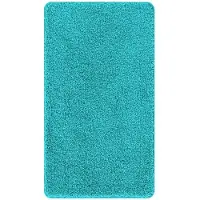 vidaXL Antislip Badmat Turquoise 70 x 120 cm PP