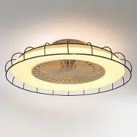 LumenXL Plafondventilator Cakir met stereffect en aanpasbare kleurtemperatuur - metalen kap