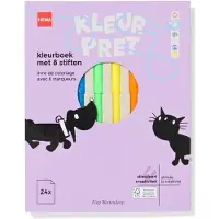 HEMA Takkie en Siepie kleurboek met 8 stiften