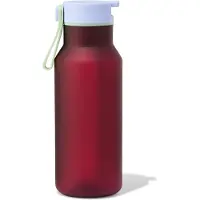 HEMA Waterfles Met Rietje 430ml Bordeauxrood (bordeauxrood)