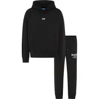 HUGO Joggingpak 'NazardoNev' zwart / wit