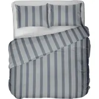 Kayori Mala Dekbedovertrek Flanel - 260x200-220 +2 slopen - Superzacht & Isolerend - Lits-jumeaux - Blauw
