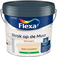Flexa - Strak Op De Muur Binnen Mat - Midden Goudsbloem - Mengverf - 5 L