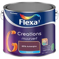 Flexa - Creations Muurverf Zijdemat - 85% Aubergine - Mengverf - 2,5 L