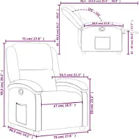 vidaXL Relaxfauteuil crèmekleurig kunstleer