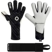 Elite Sport T1B Knit Keepershandschoenen Zwart Wit
