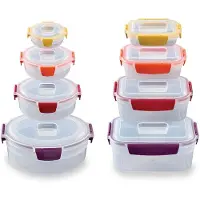 Joseph Joseph Nest Lock 8-delige Vershoudbakken set, Rond & Vierkant