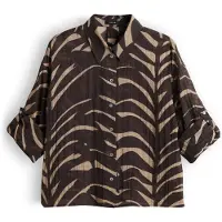 Opus Blouse 'Fadena' chocoladebruin / cappuccino