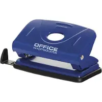 Office Products perforator, 12 blad, in metaal, blauw