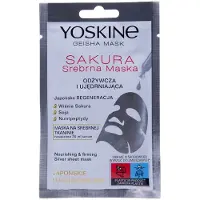 Yoskine Geisha Mask Sakura zilverweefsel voedend en verstevigend masker, 20ml