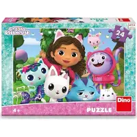 Dino Bikes Dino puzzel - dreamworks gabby's dollhouse - 24 stukjes
