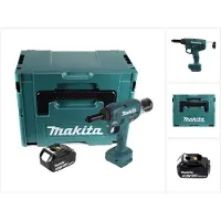 Makita DRV 250 T1J accu-blindklinkmachine 18 V 20 kN borstelloos + 1x accu 5,0 Ah + Makpac - zonder oplader