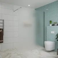 FortiFura Galeria inloopdouche - 160x200cm - mat glas - wandarm - chroom SW797932/SW797904