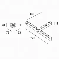 Wever & Ducre - Strex T-Connector Surf / Susp W Electrical