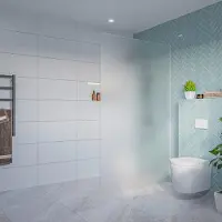 FortiFura Galeria Inloopdouche - mat glas - 120x200cm - 8mm - nano - blind inbouw profiel SW797928 SW1102415