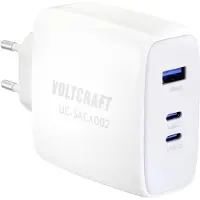 Voltcraft UC-3ACX002 USB-oplader 100 W Binnen Uitgangsstroom (max.) 5 A 3 x 1x USB-A, 2x USB-C GaN