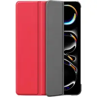 Cazy tablet Hoes geschikt voor iPad Pro 13 (2025 / 2024) M5 / M4 - TriFold Bookcase - Rood