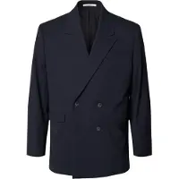 Selected Relaxed Fit Double-breasted Blazer Heren Blauw 48