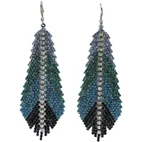 Avant Garde Oorbellen 'Agata' blauw