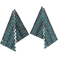 Avant Garde Oorbellen 'Rominara' blauw