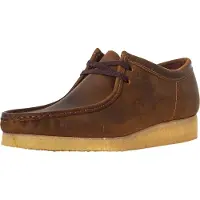 Clarks Veterschoen 'Wallabee Beeswax' bruin