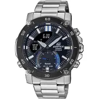 Casio Edifice ECB-20DB-1AEF Horloge - Staal - Zilverkleurig - Ø 42 mm