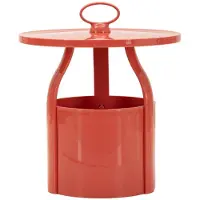 Mauro Ferretti Bijzettafel Iris End Table Red Ø 44×43 cm