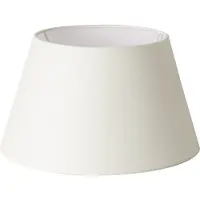 Home Sweet Home Lampenkap Melrose - Beige - rond schuin - 35/35/19cm - van stof - landelijke stoffen Lampenkap voor E27 lamphouder - RoHS getest - voor tafellamp