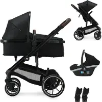 Deryan Noa Kinderwagen 3-in-1 - Wandelwagen met Autostoel - Zwart