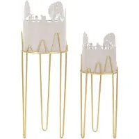 Mauro Ferretti Vaashouder Tree Vase Holder Set 2 Pcs Ø 27×79 cm