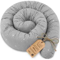 Totsy Baby Zijslaper kussen Lichaamskussen 300 cm Katoen - Lang kussen bed rol slaapkussen nek rol Decoratie voor kinderkamer Oeko-Tex Galaxy