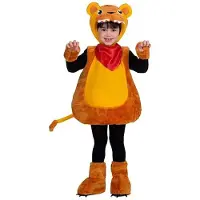 MOM Little Lion Costume Oranje 5-6 Years Kinderen