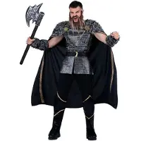 MOM Chief Vikingo Man Costume Zwart M Kinderen