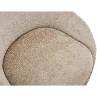 Vente-unique Bureaustoel - Velours - Beige - Afstelbare hoogte - NAODY