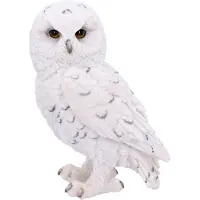 Nemesis Now Handgeschilderd Sneeuwuil Snowy Watch Decoratief beeldje