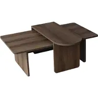 CALICOSY Salontafels set van 2 asymmetrische bladen l105 cm livia