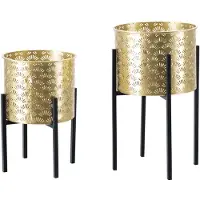 Mauro Ferretti Vaashouder Glissy Set 2pcs -a Ø 21×38 cm