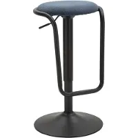 Mauro Ferretti Barstoel Met Verstelbare Hoogte, Model Destiny, Marineblauw, Zitdurenter 41X61-83 Cm