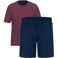 Ammann Pyjama kort 'Night & Home Cotton' gemengde kleuren