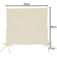 Detex Zitkussens Boston 6 stuks Crème 43x39x5cm