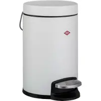 Wesco Kosmetik 133 Afvalbakje | Pedaalemmer | 3 Liter | Metaal - Mat wit | Make-up Afvalemmer