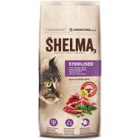 Shelma Kattenvoer Met Rundvlees Voor Gesteriliseerde Katten 8kg